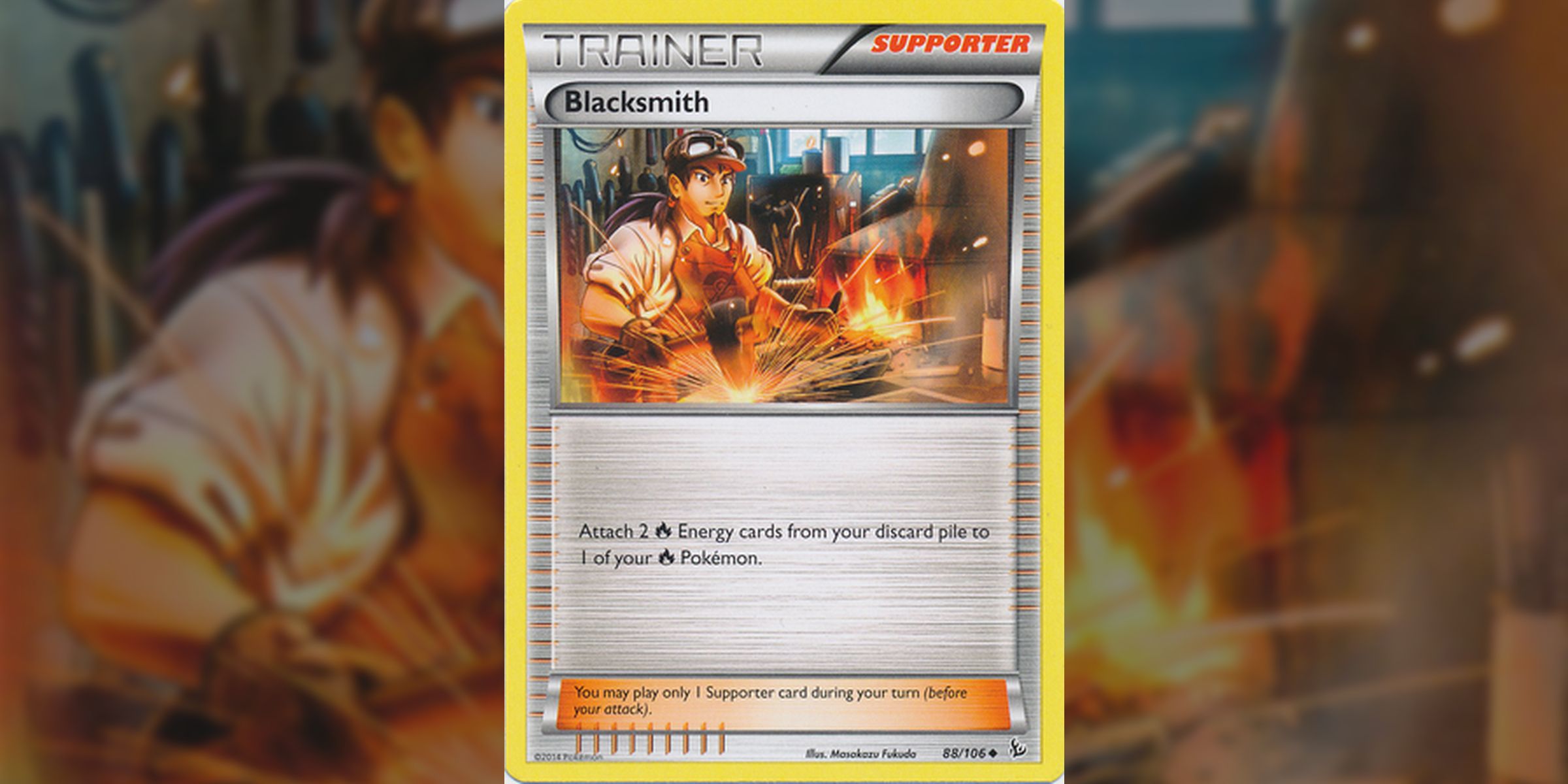 blacksmith supporter card pokemon tcg xy flashfire