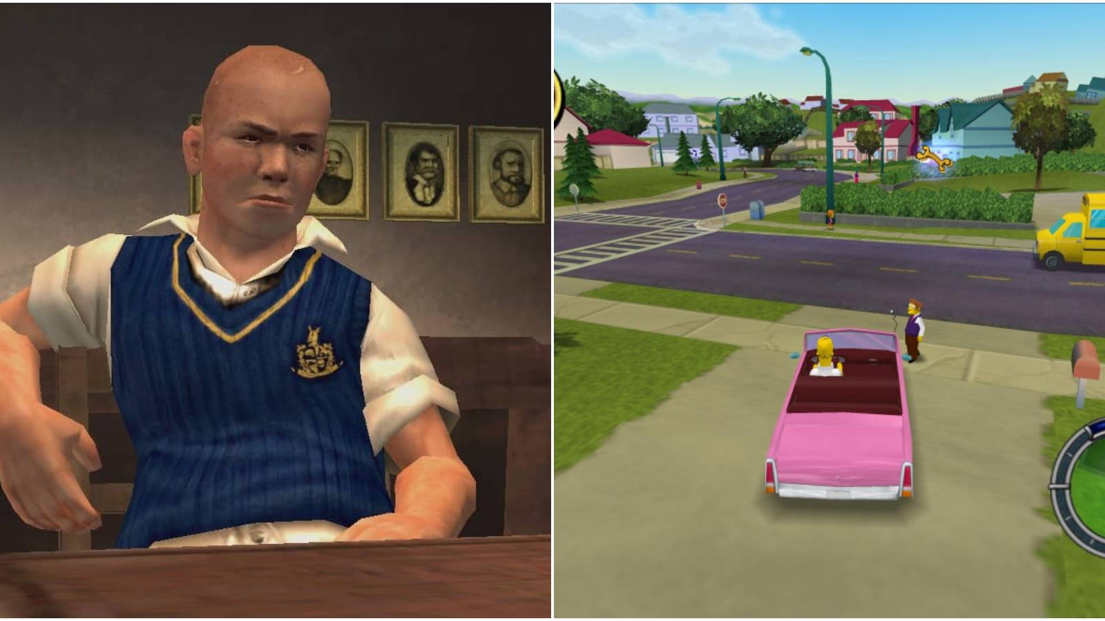 (Left) Bully (Right) Simpson's Hit & Run