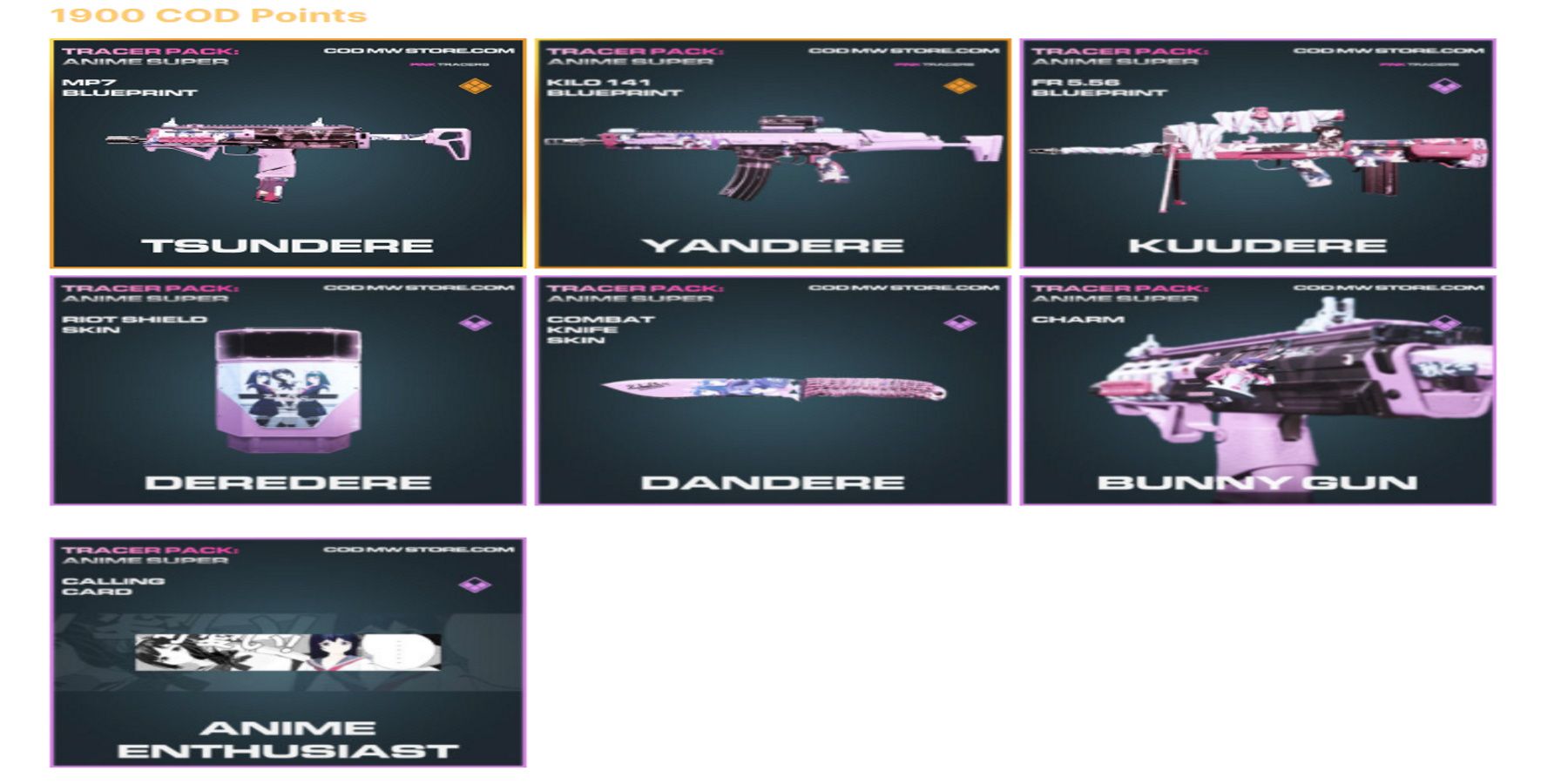 call of duty warzone anime dlc skins