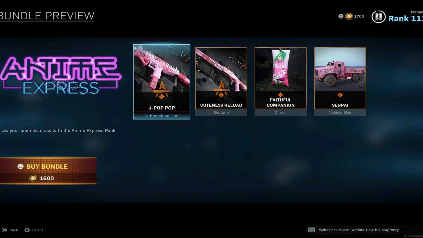 call of duty warzone anime express bundle dlc