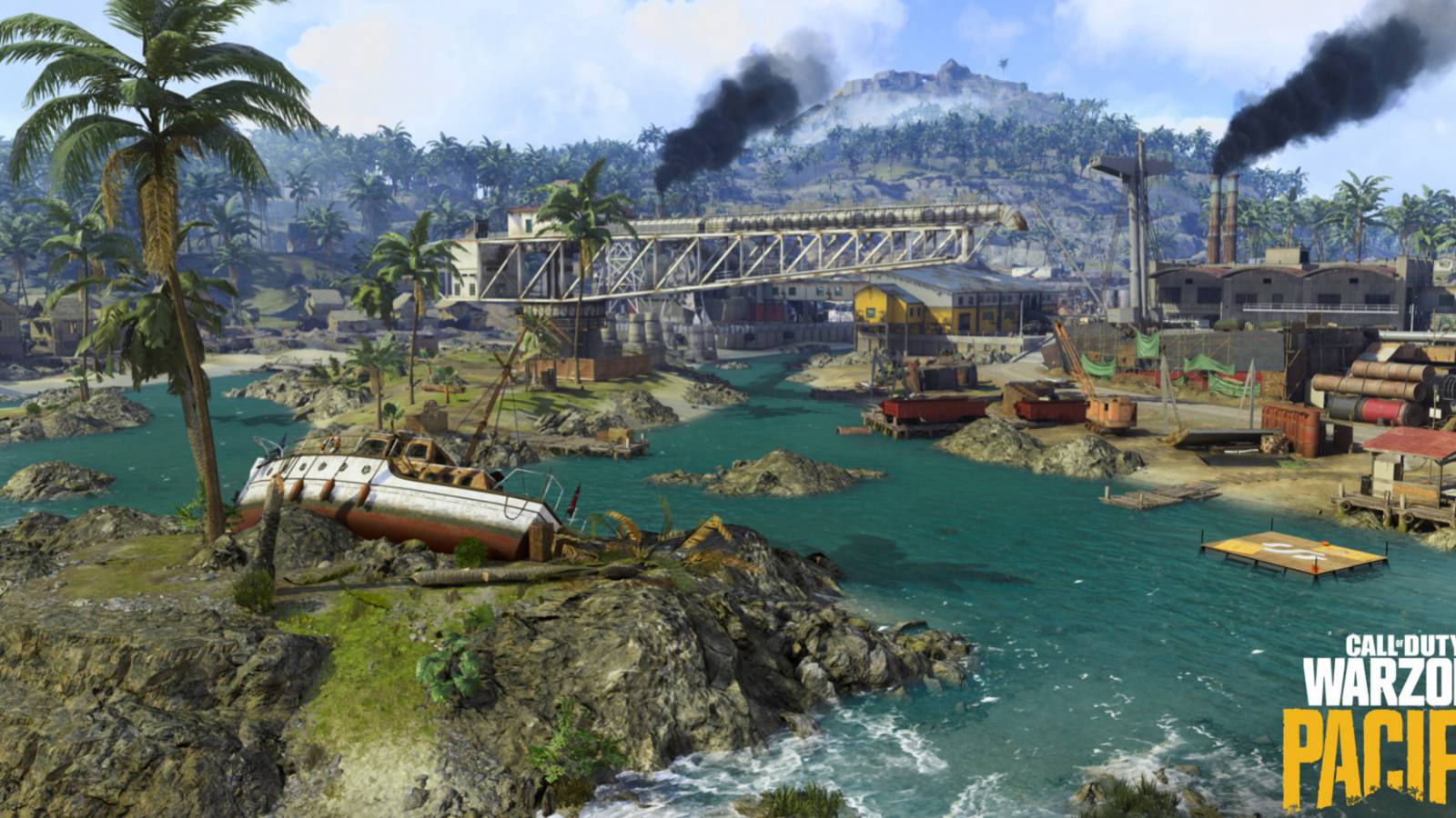 warzone pacific map black smoke