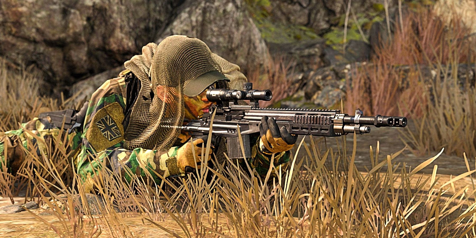 sniper rifle warzone screenshot