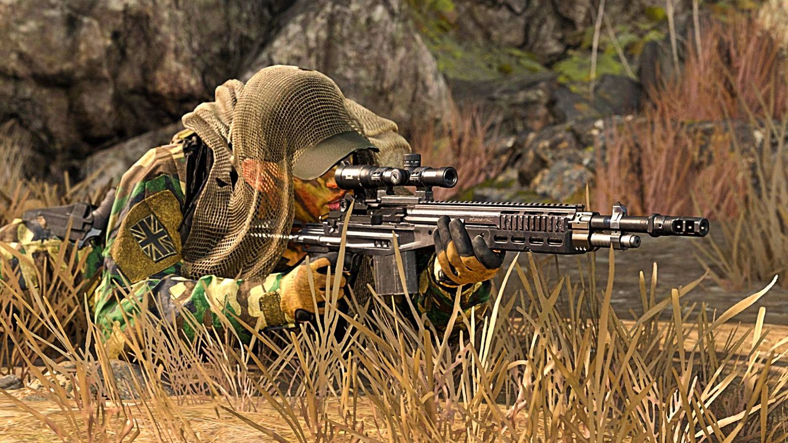 sniper rifle warzone screenshot