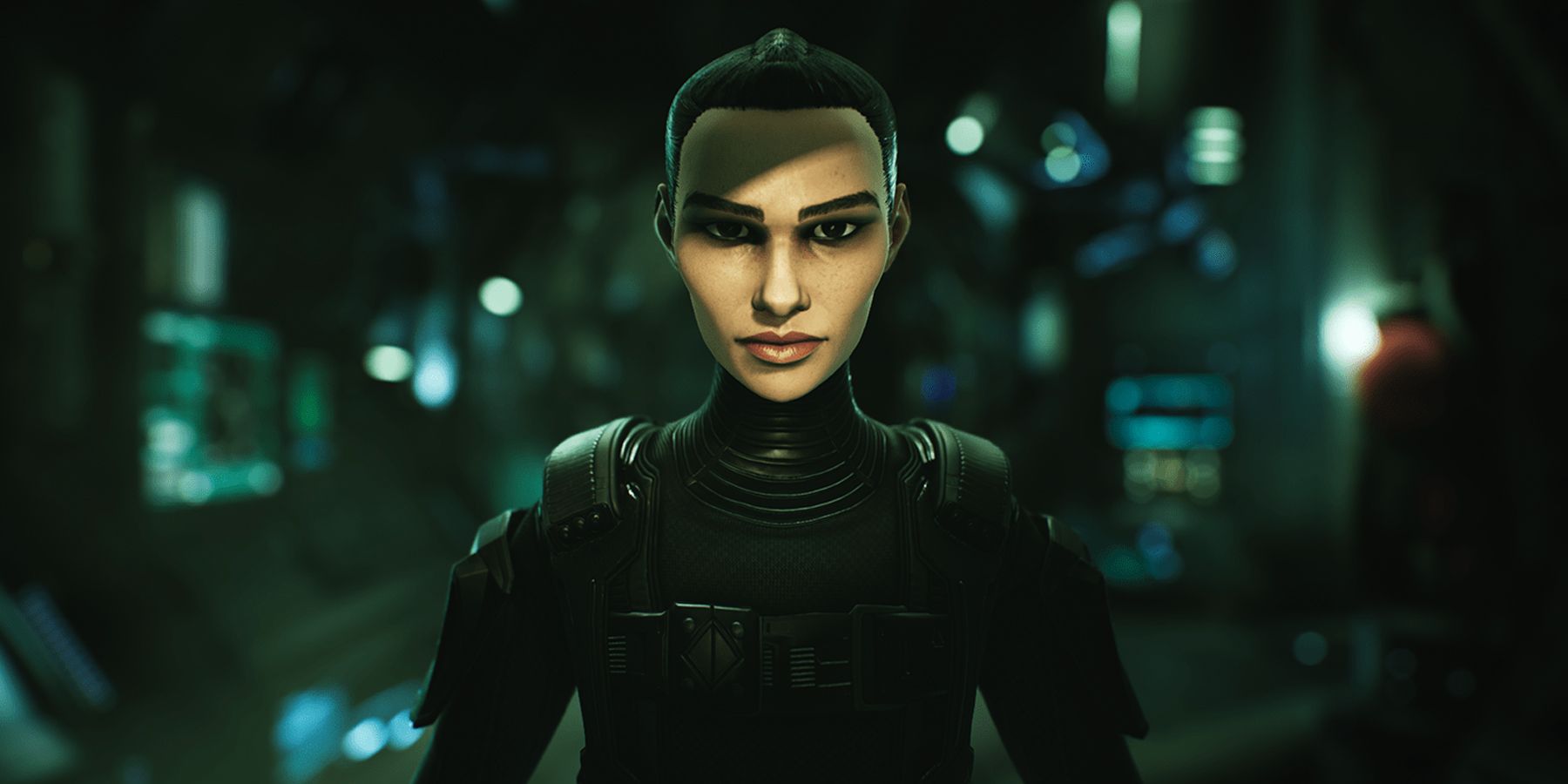 Camina Drummer as she's depicted in the trailer for Telltale Games' upcoming game The Expanse: A Telltale Series.