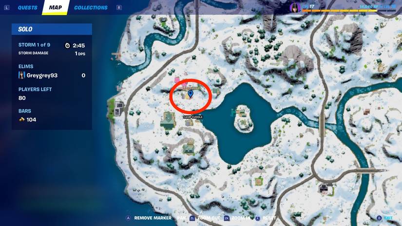 camp cuddle snowman fortnite