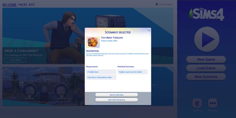 cover image for the sims 4 how to complete the too many toddlers scenario