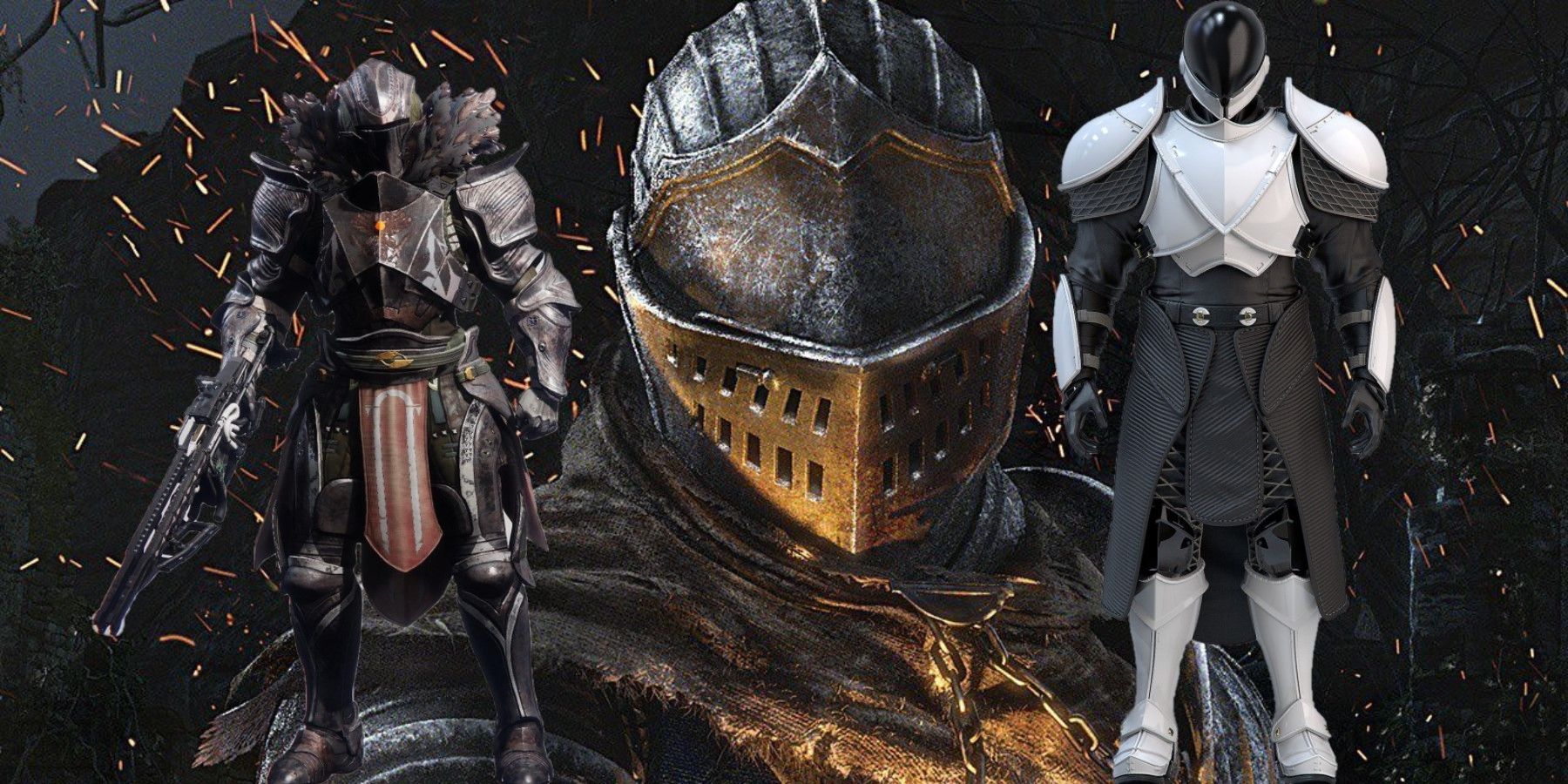 destiny 2 player creates dark souls look knight medieval armor dark souls 2 pursuer boss destiny 2 titan thundercrash