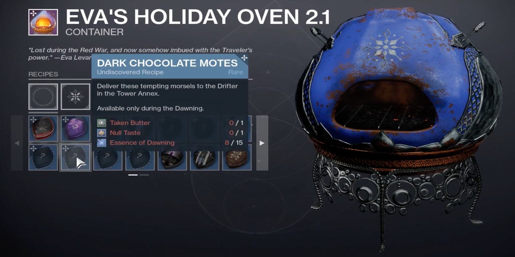 Destiny 2 Dawning 2021: How to Get Dark Chocolate Motes