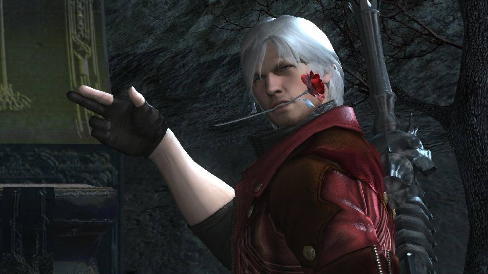 devil may cry 4 dante rose in teeth feature