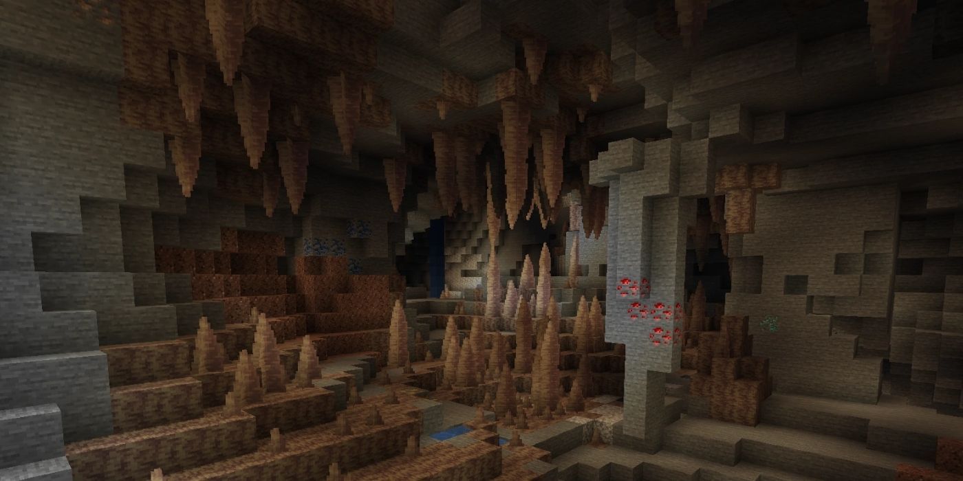 dripstone caves minecraft 1.18 update biome