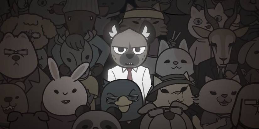 Haida in a crowd of fans. 
