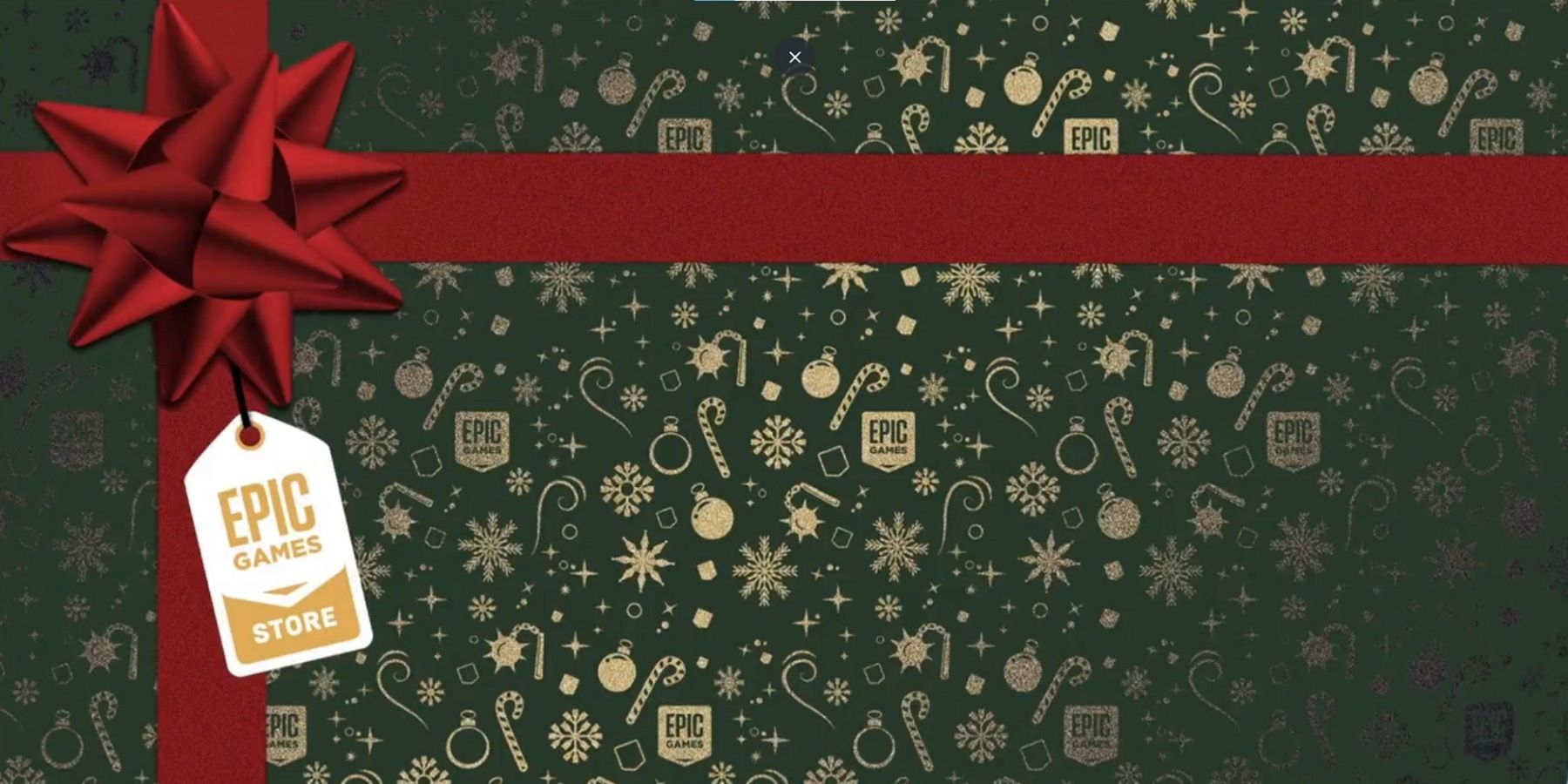 epic games store green wrapping paper
