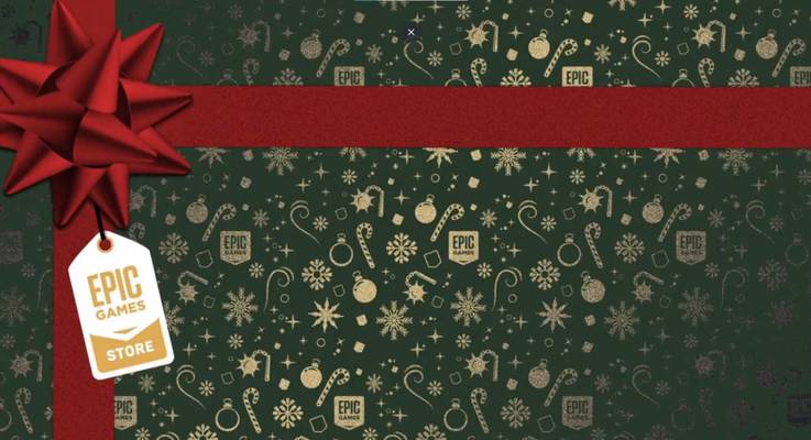 zielony papier do pakowania w sklepie epic games