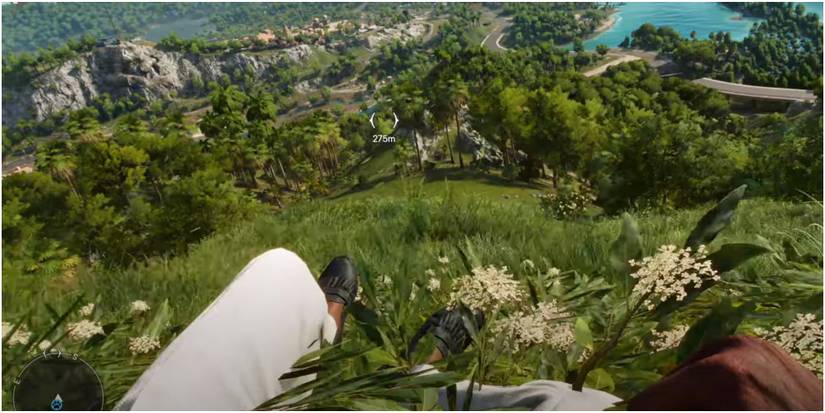 Sliding 200m down the grass hill