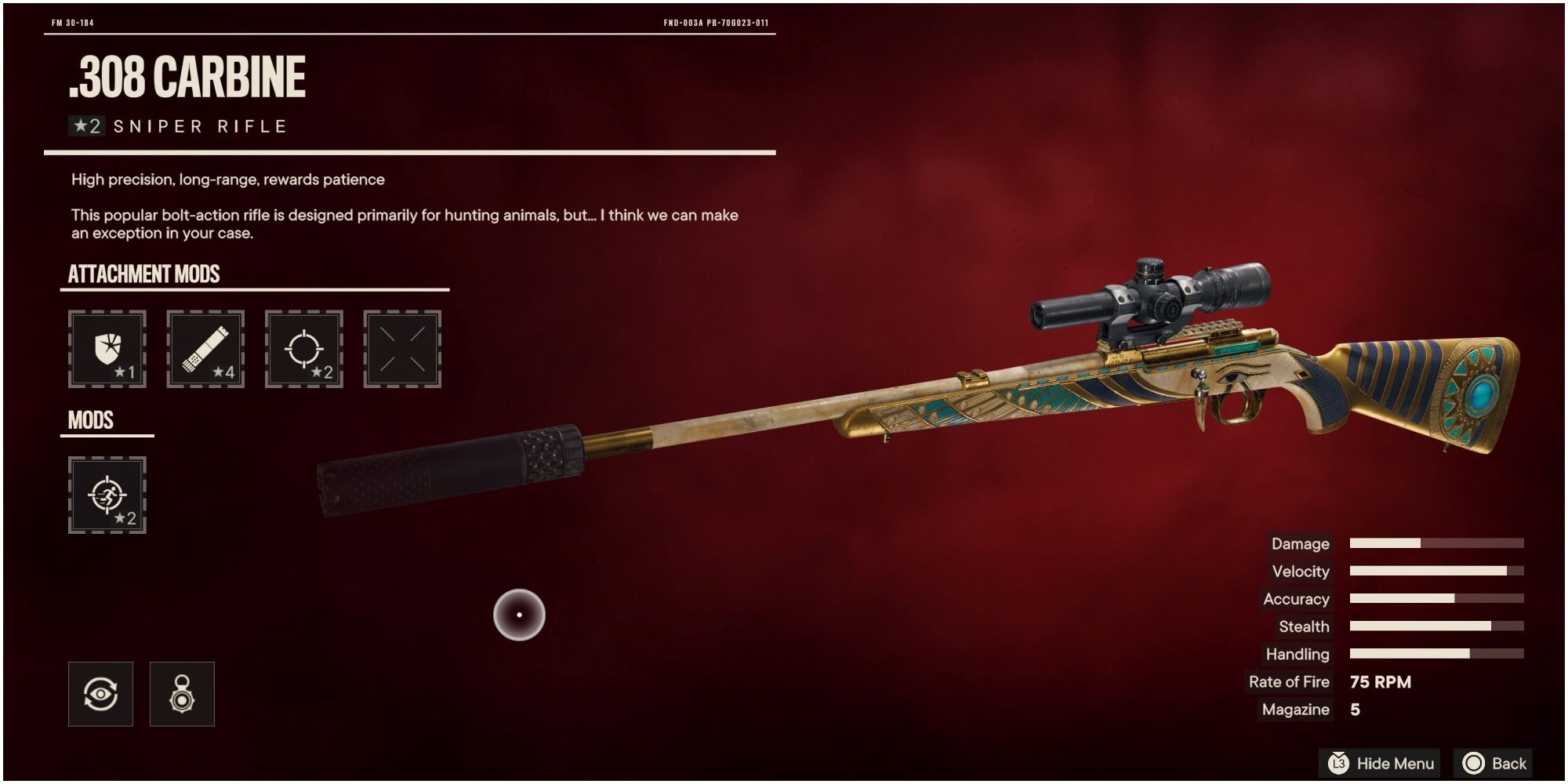 The upgraded .308 Carbine sniper
