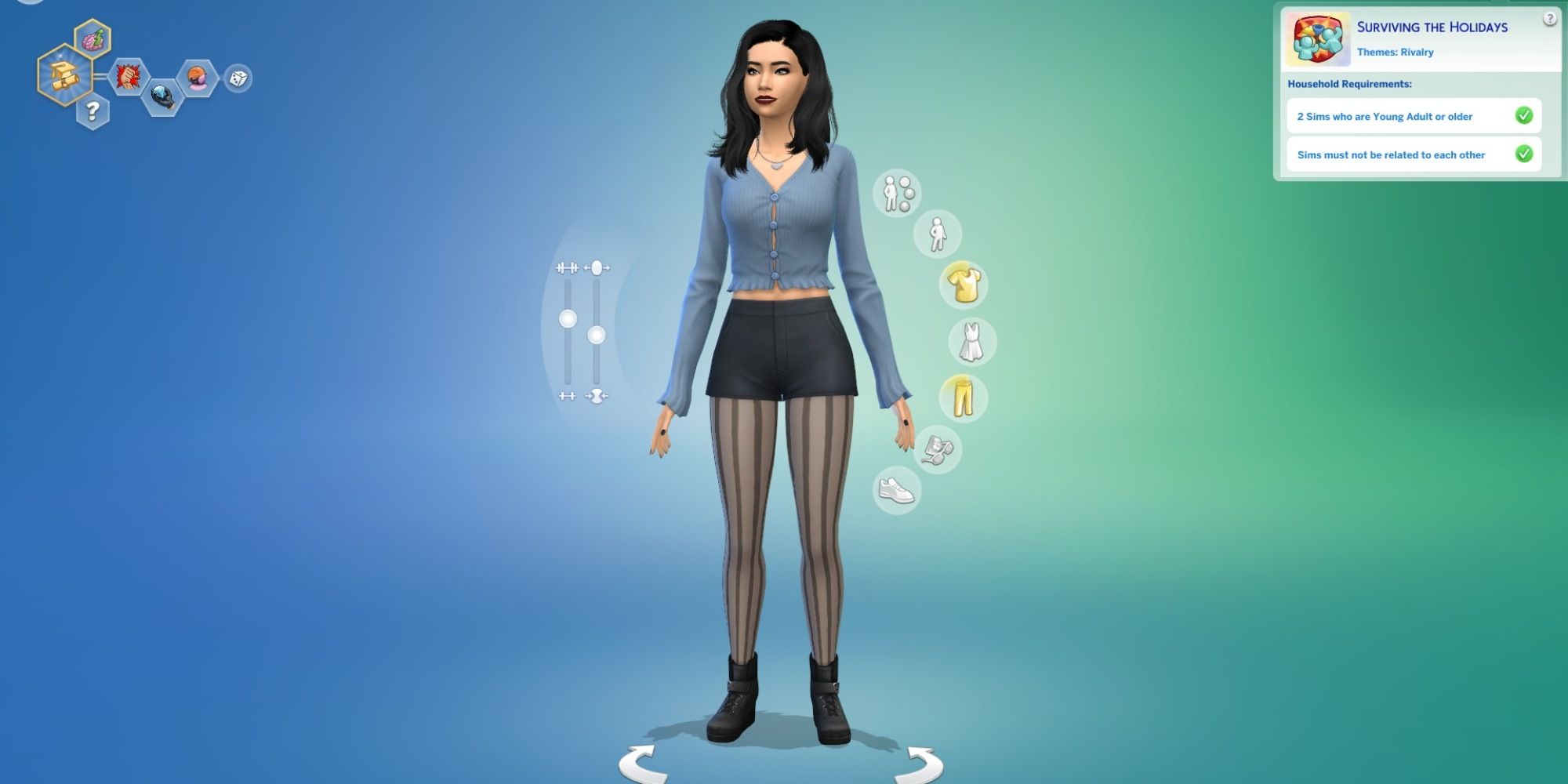 female sim in Create a sim