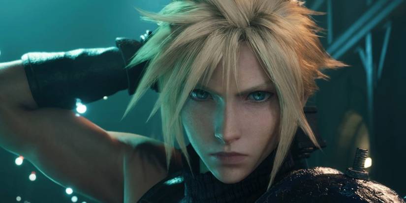 final fantasy 7 remake cloud strife closeup