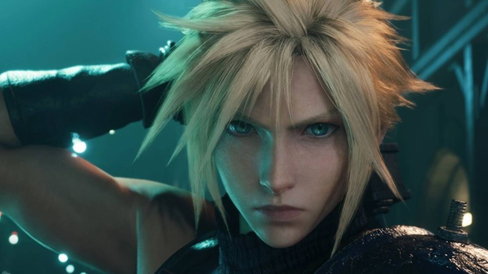 final fantasy 7 remake cloud strife closeup