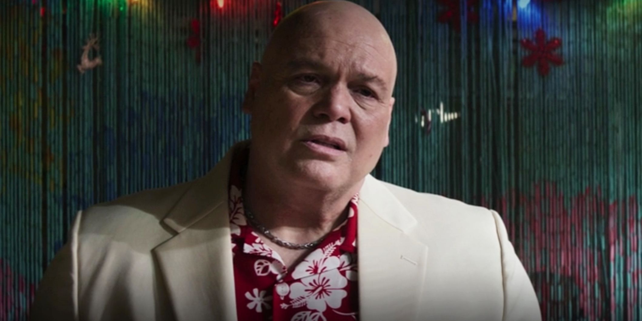 Kingpin flower shirt white suit in Hawkeye