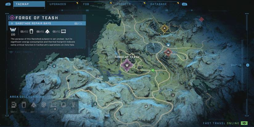 forge of teash halo infinite map location