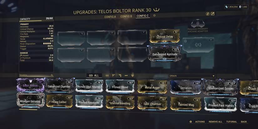 galvanized aptitude in warframe