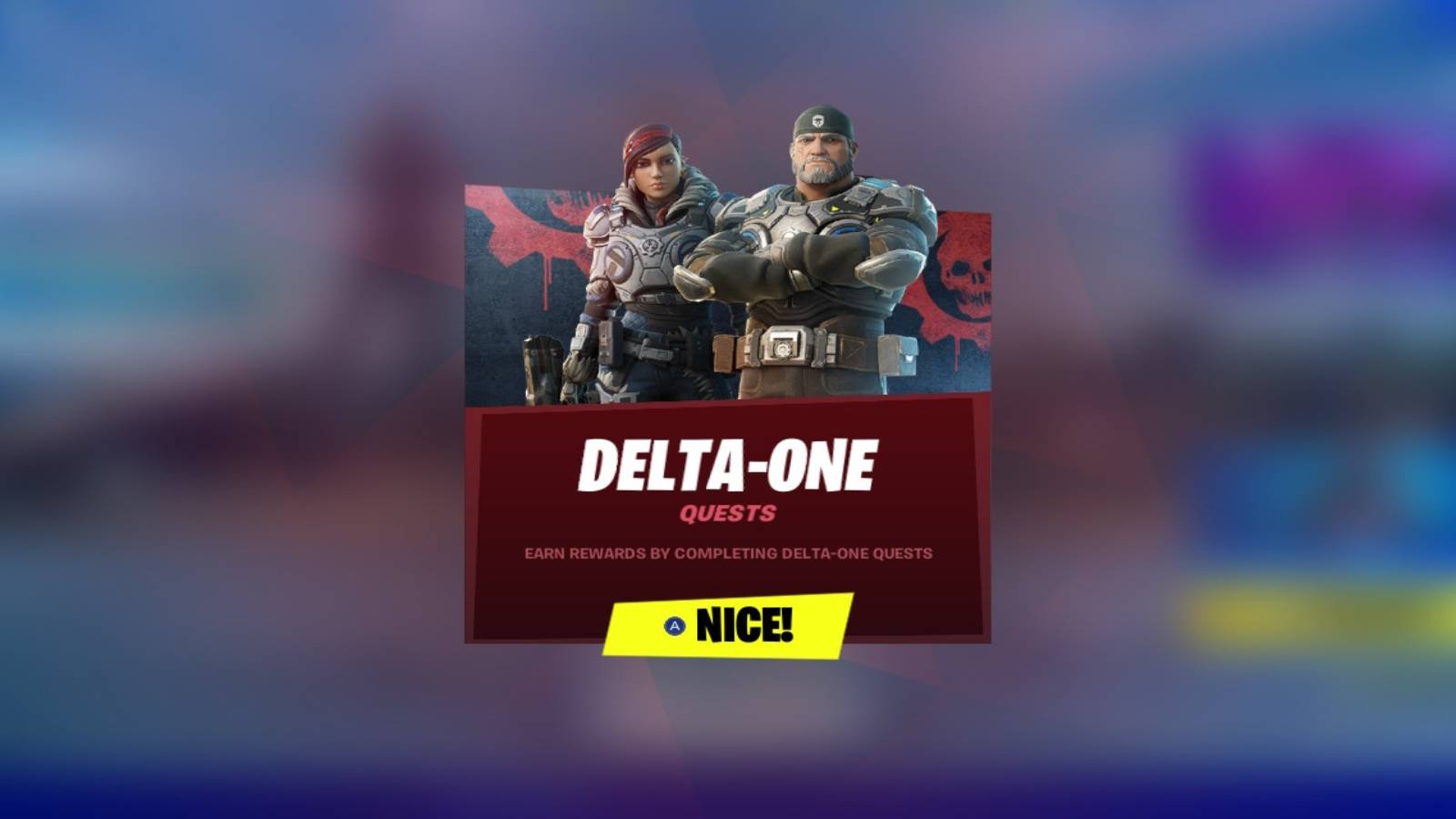 gears of war fortnite collab delta one