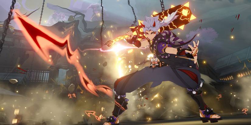 genshin impact arataki itto attack