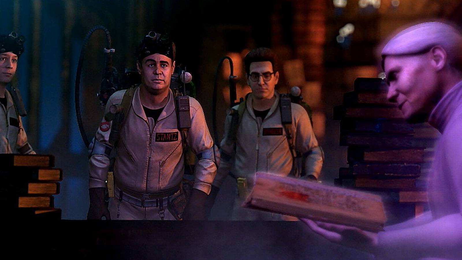 library ghost, ray, egon and recruit