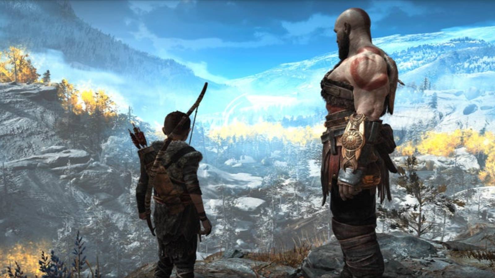 god of war 2018 - view atop a mountain