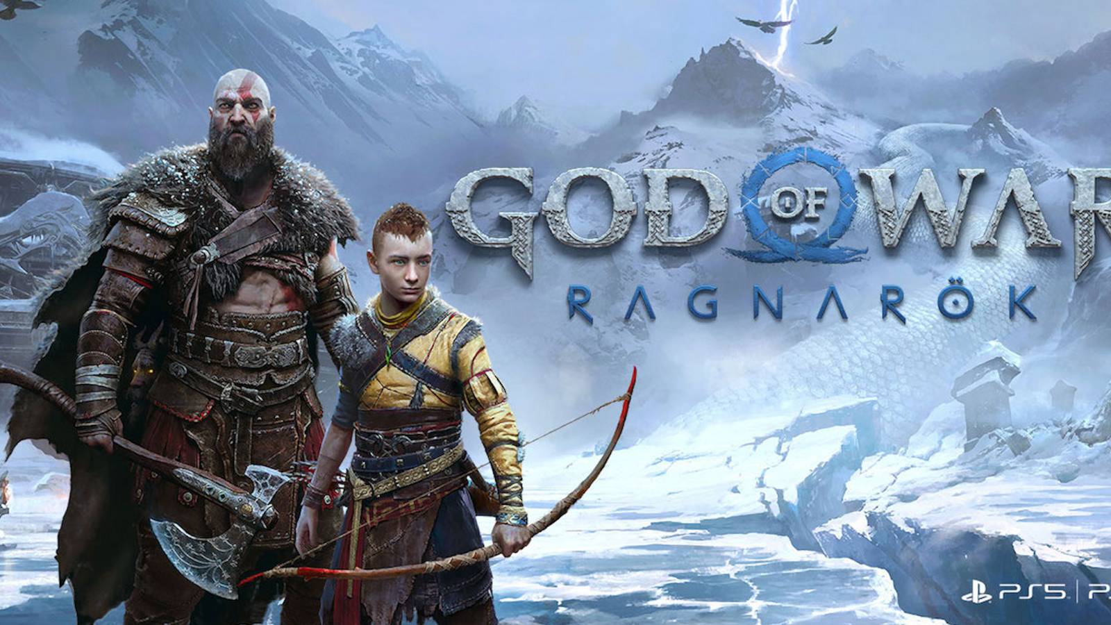 god of war  ragnarok title art