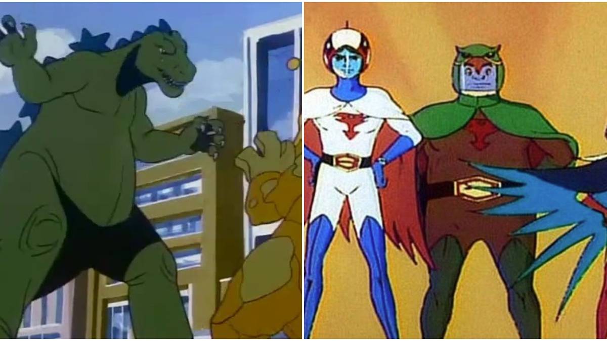 godzilla battle of the planets split image