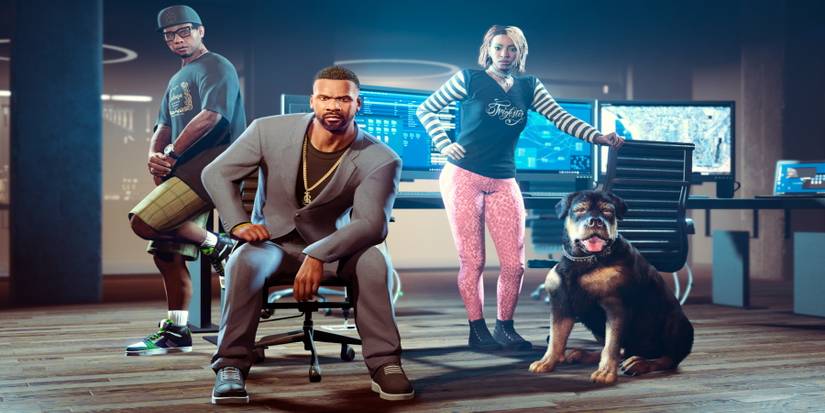 gta 5 the contract screenshot franklin chop lamar