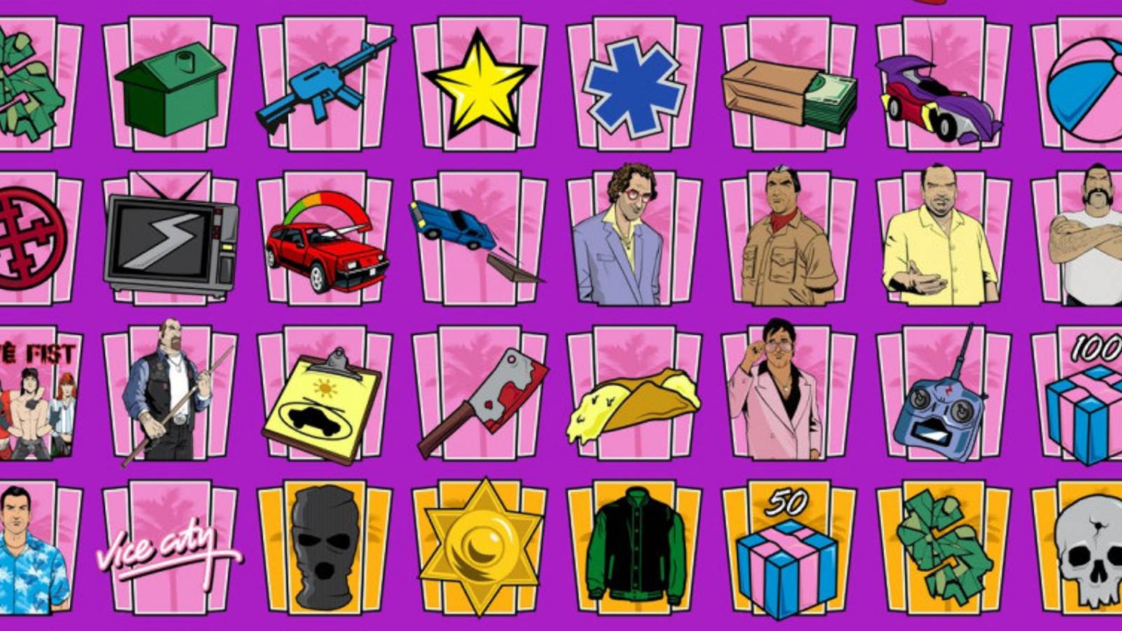 gta vice city achievement icons