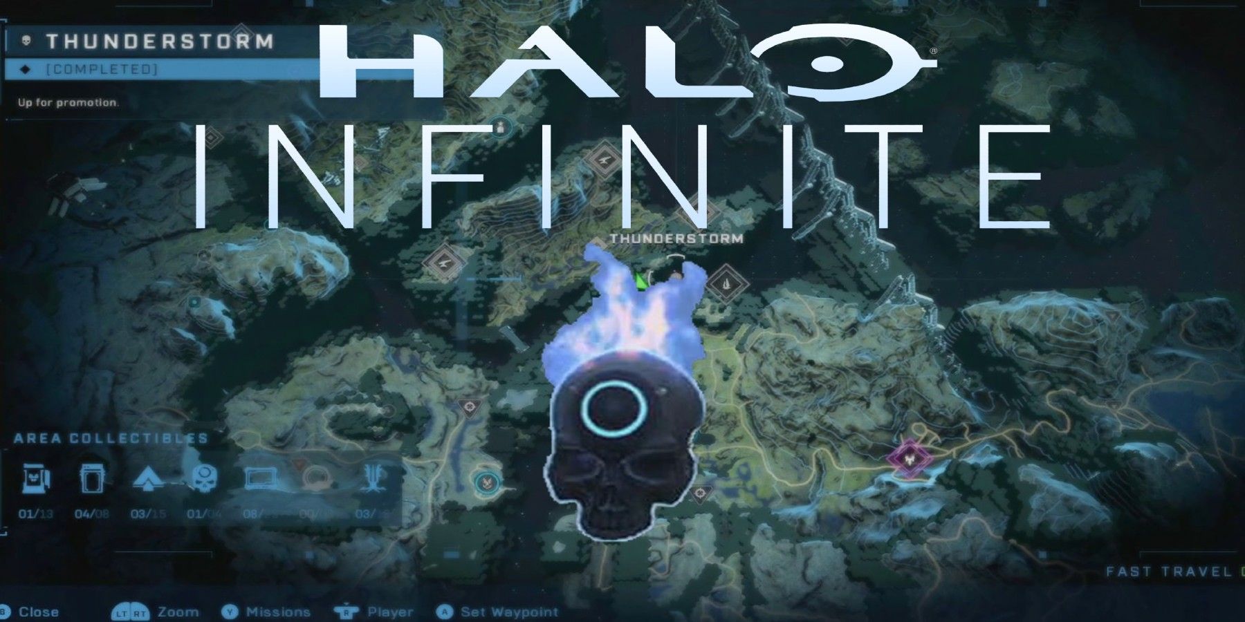 halo infinite logo and skull