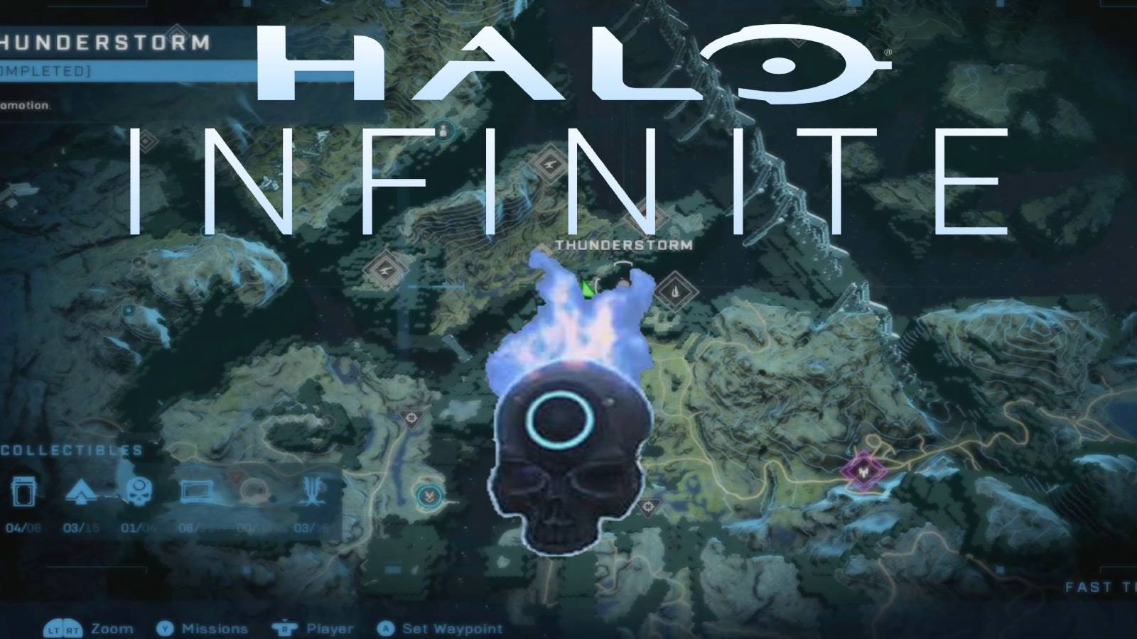 halo infinite logo and skull