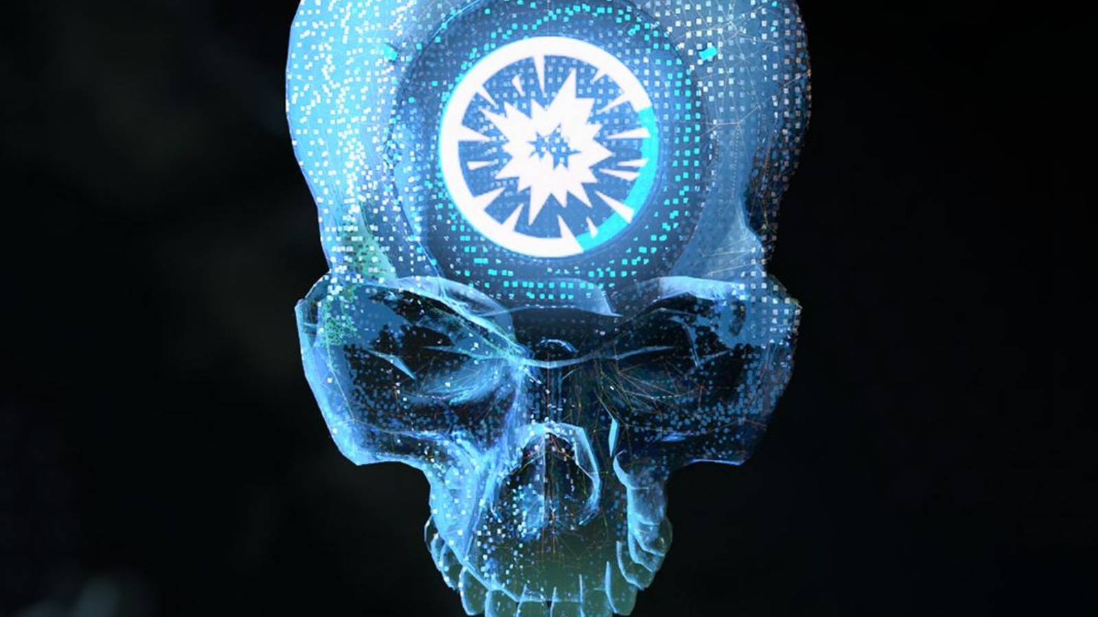 halo infinite skull closeup