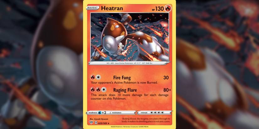 heatran pokemon tcg darkness ablaze