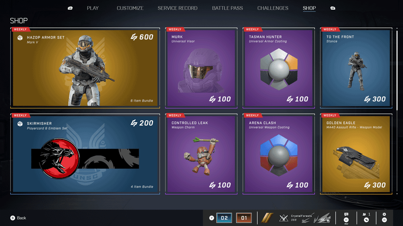 halo infinite item shop redesign