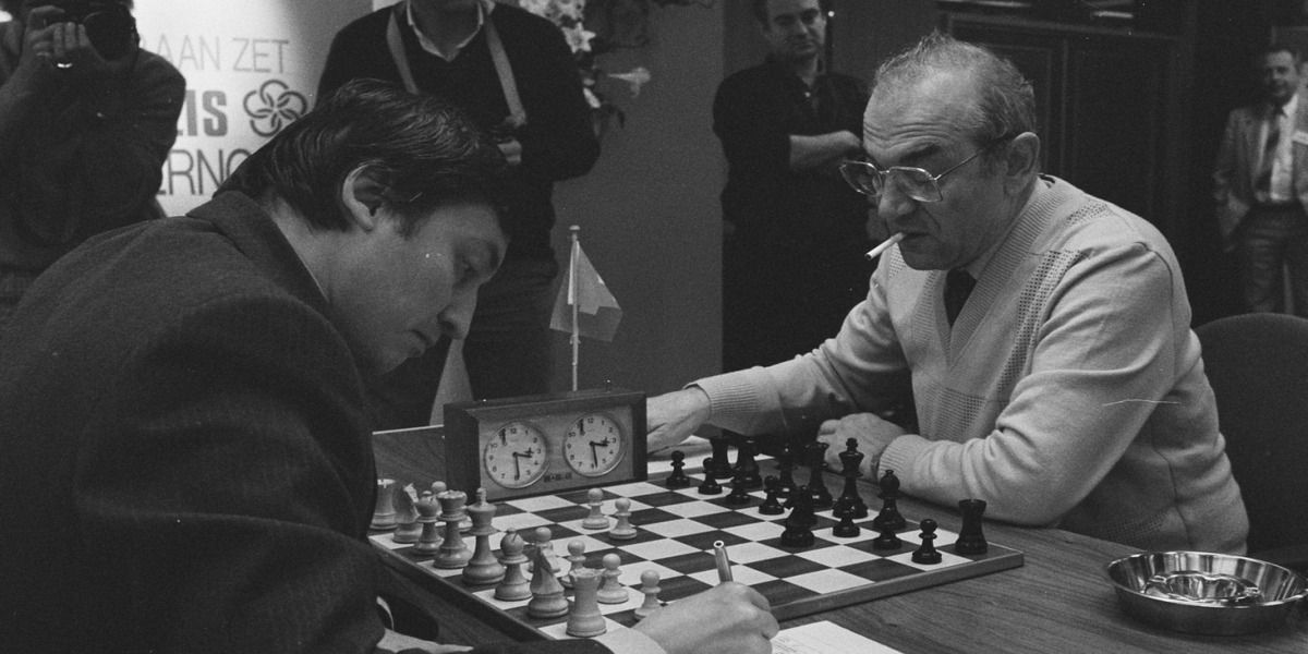 Karpov playing chess