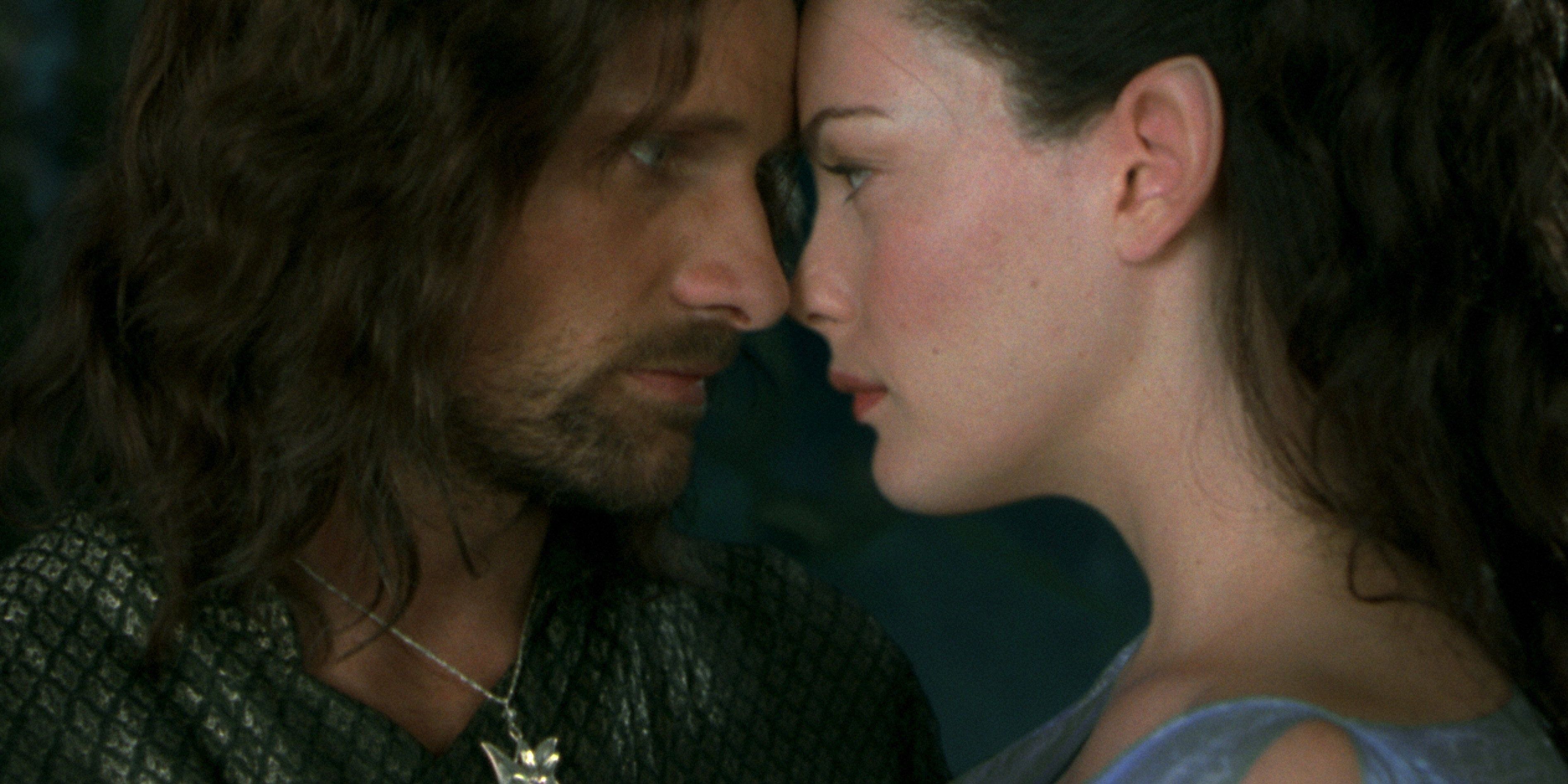 lotr aragorn and arwen face to face Cropped