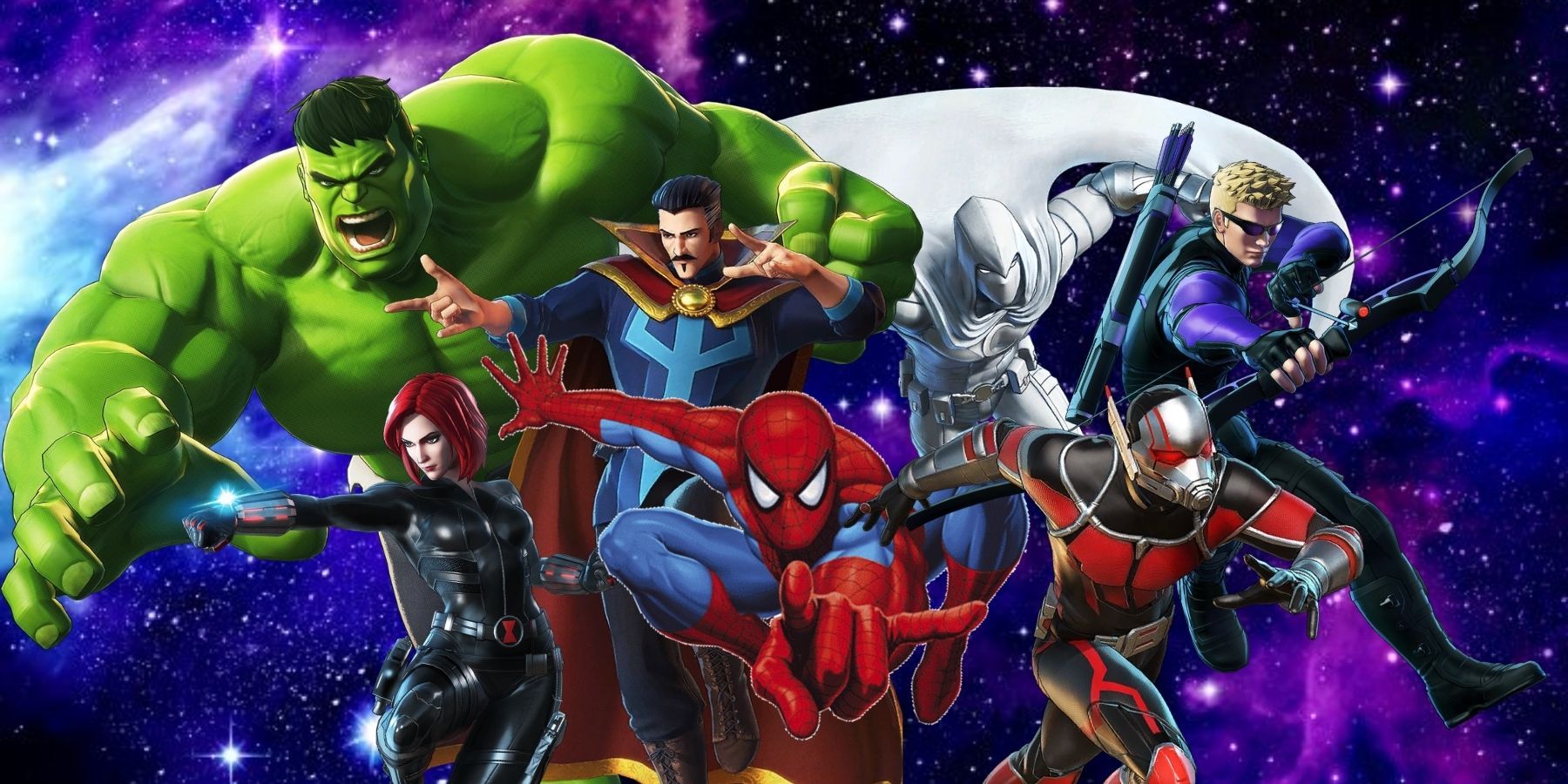 marvel ultimate alliance 4 lineup superheroes nintendo switch spiderman ant man hawkeye hulk moon knight