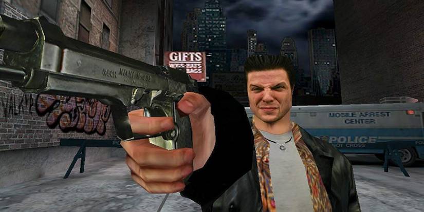 Max Payne holding a gun