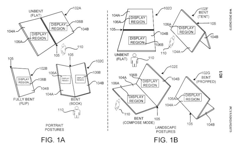 foldable device ui patent