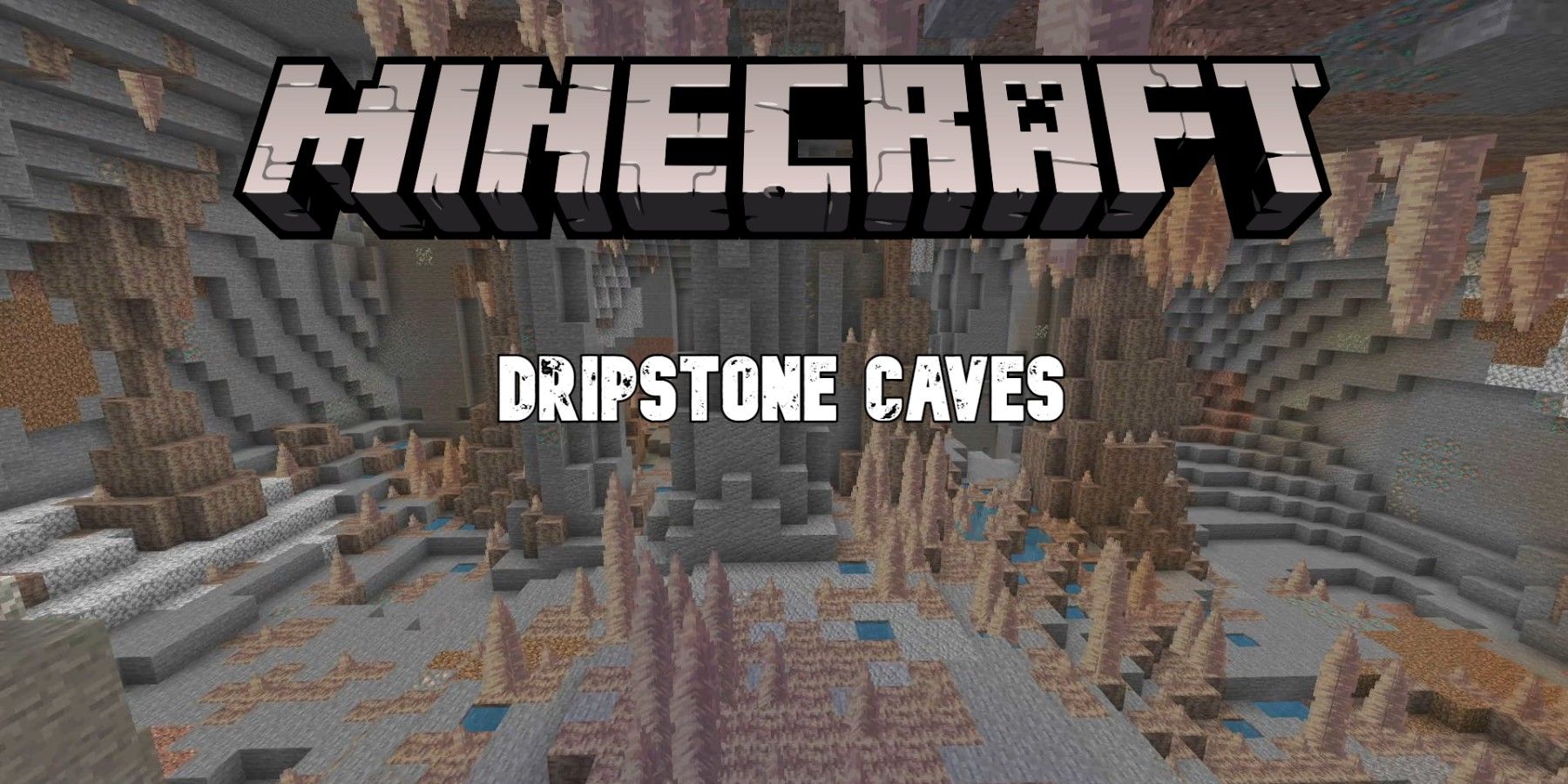 minecraft dripstone caves logo