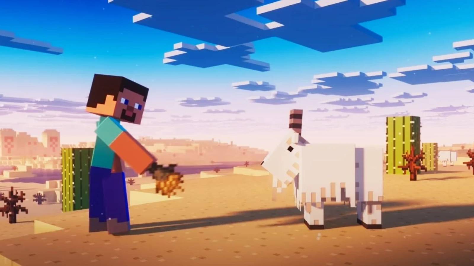 Minecraft Feeding a Goat