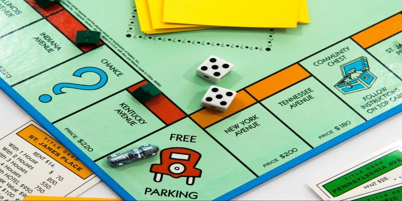 monopoly board Free Parking corner
