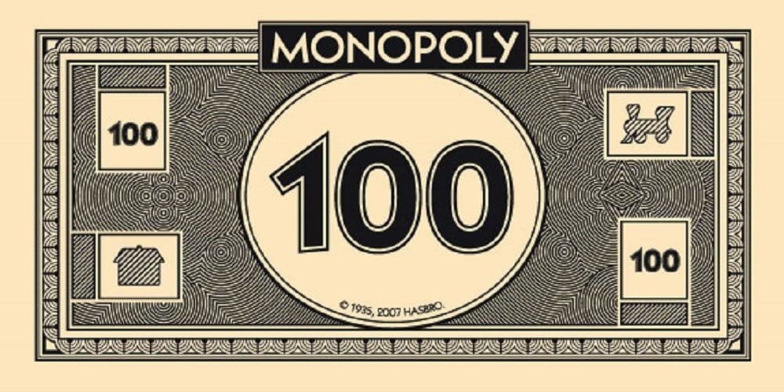 monopoly money 100 bill