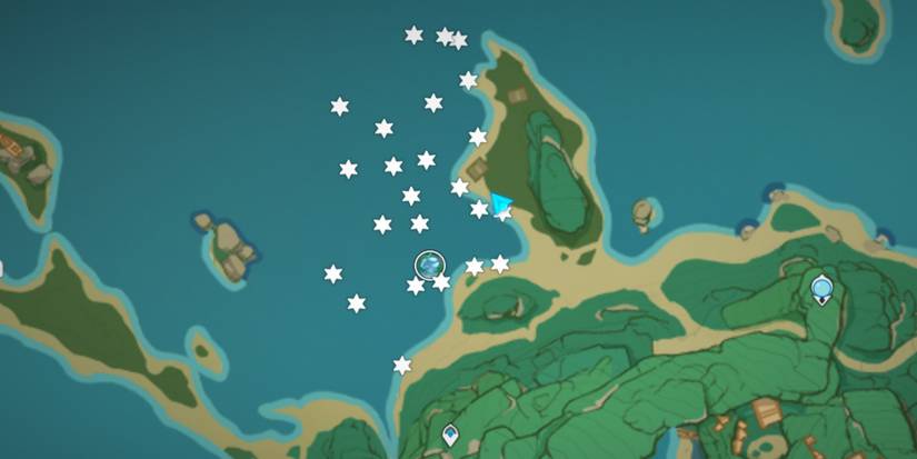 mysterious conshes location north of Tatarasuna in Inazuma