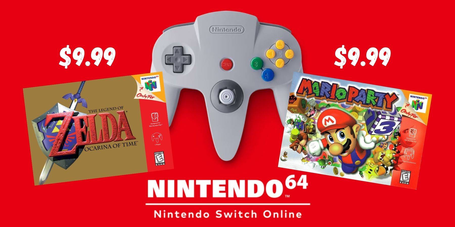 64 expansion pak N64 mario zelda Nintendo switch Online prijs