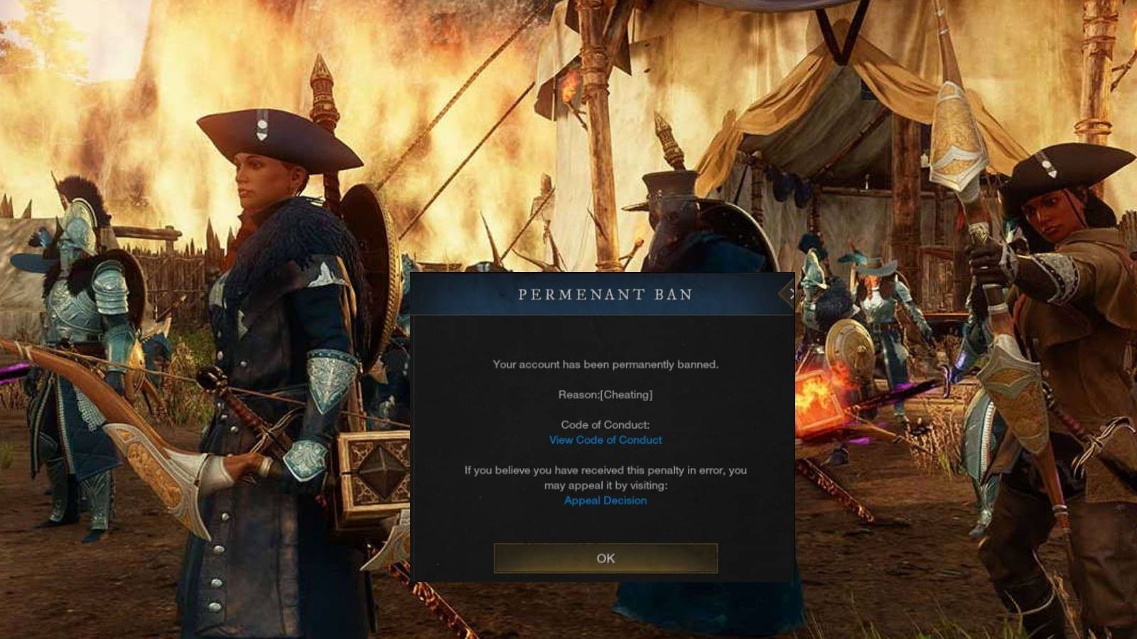 new world mass reporting temporary permanent ban issue persists streamer pvp companies factions war